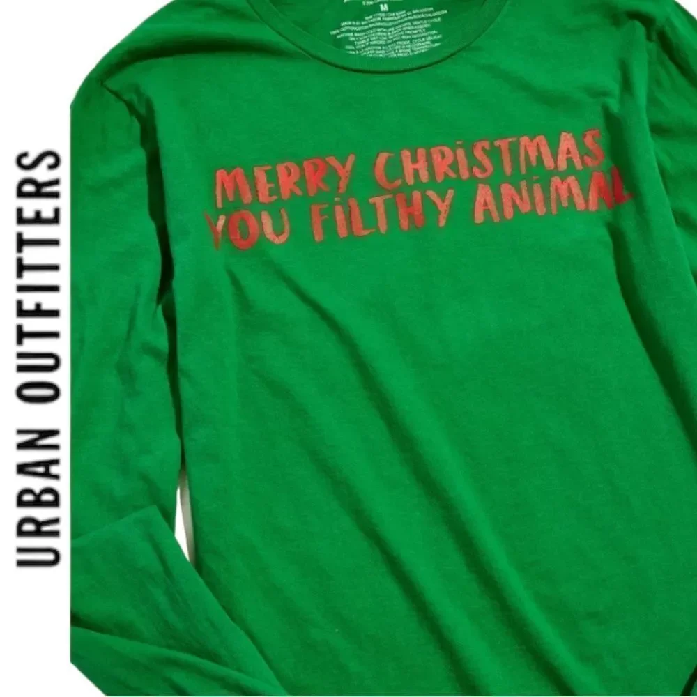 NEW Urban Outfittesr UO Home Alone Filthy Animal LS Shirt M XL